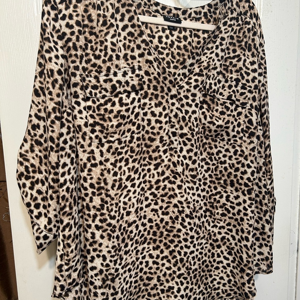 Torrid- Women’s Leopard Print Women's Top. Size 2